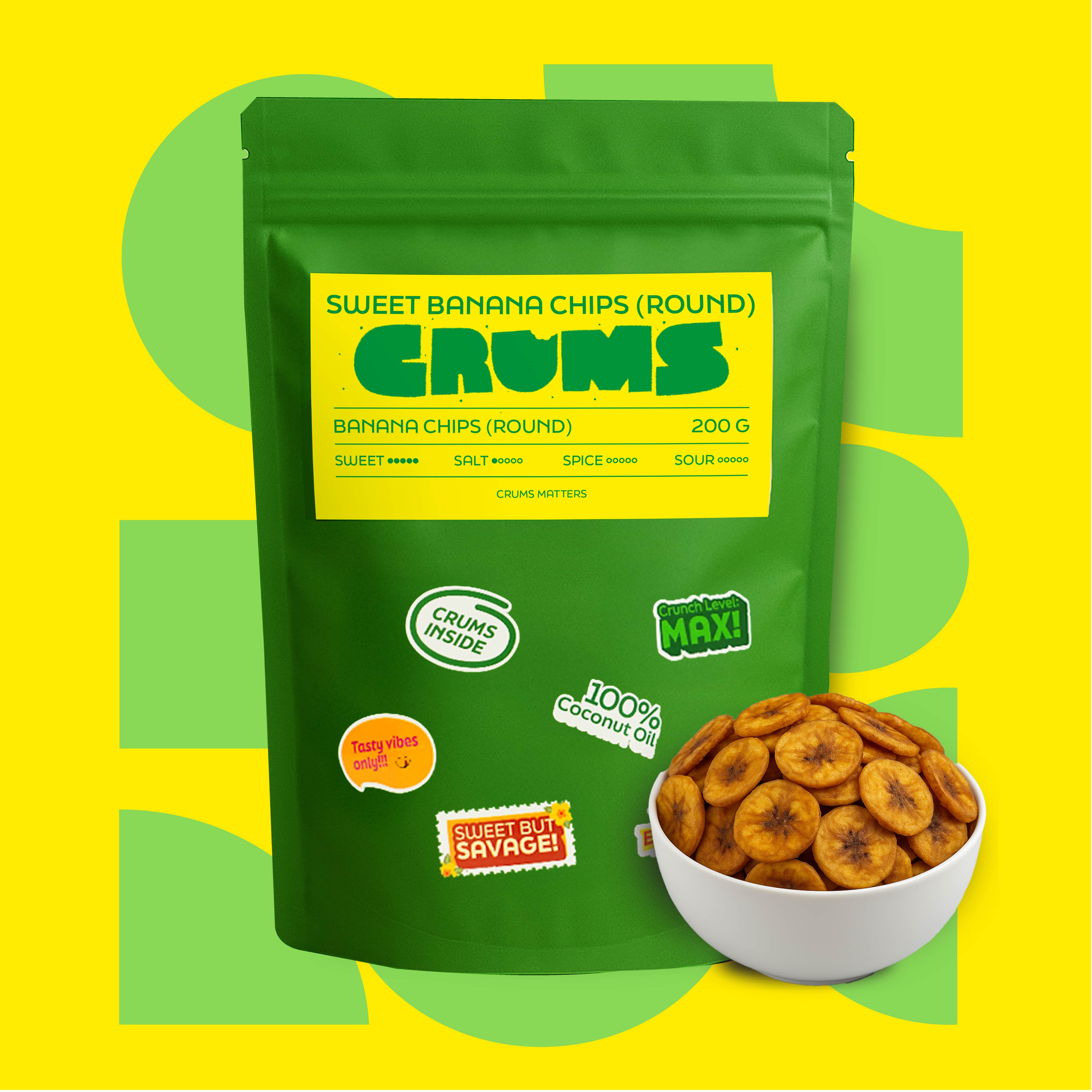 Sweet Banana Chips (Round)